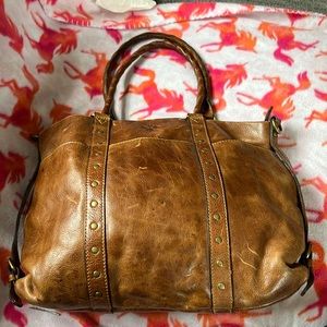 Patricia Nash Carducci  brown leather tote